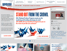 Tablet Screenshot of insurancenetwork.com